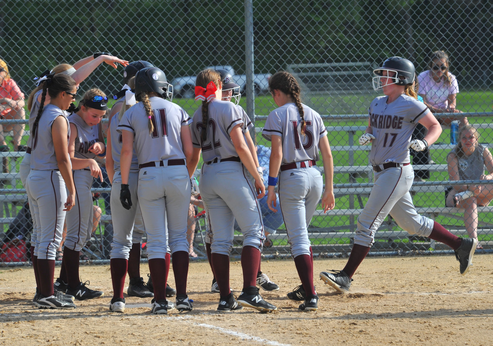 Rockridge at Alleman softball